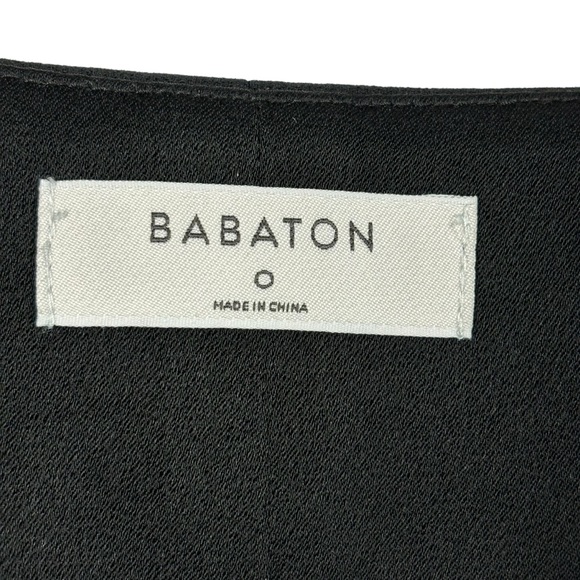 Babaton Aritzia Black Mini Shift Sleeveless Dress Size 0 - Picture 4 of 6